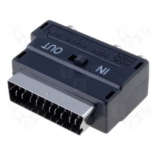 SCARTW-3RCAG-PS Адаптер; RCA гніздо x3,SCART вилка, SVHS 4pin гніздо