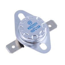 Термозапобіжник 100°C 250V/10А KSD-F01-100, що самовідновлюється
