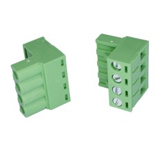 Клемник 2EDGK-5.0-04P-14-00A H 4конт., зелений, шліц Degson