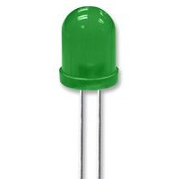 Світлодіод 8mm зелений 565nm, 30 ° (L-813GD-Paralight)