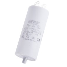 25uF 425VAC ±5% 40x92mm , з клемами 6.3mm 4.16.10.26.64 Ducati конденсатор пусковий