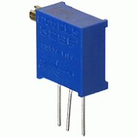 1 kOhm 3296X-1-102-Bourns (потенциометр подстроечный многооборотный 3,8