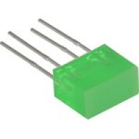 Светодиод 8x5mm прямоугольный зеленый 568nm, 120 ° L-835,2GDT Kingbright