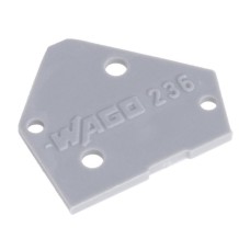 Заглушка клемників 236-100-Wago кришка сірий