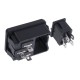 KLS1-AS-303-2 розетка питания AC 250V 10A с выключателем
