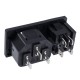 KLS1-AS-303-3 (розетка питания AC с выключателем)