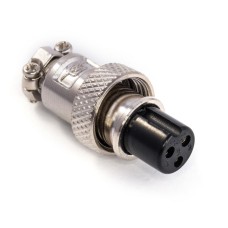 Роз'єм GX12-3 KLS15-225-M12-3F1 вилка на кабель 3-х конт., різьбове з'єднання