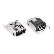 Mini USB/M-1J вертикальний монтаж KLS1-229-5FC