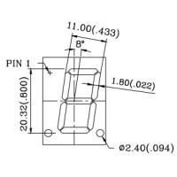 C-801G (індикатор семисегментний) Paralight