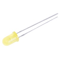 Светодиод 5mm желтый 590nm, ° (L-53YDLK-Kingbright)