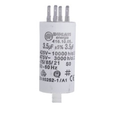 3,5uF 425VAC ±5% 28x55mm, з клемами 6.3mm 4.16.10.05.64 Ducati конденсатор пусковий