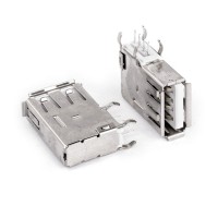 Гнездо USBA-1J боковой монтаж (на ребро) (KLS1-191-4P-W)