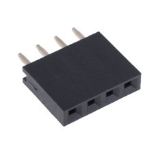 PBS-4 PB-04S ZL262-4SG гнізда на плату 1х4 прямі, 2,54мм