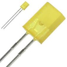 Світлодіод 5х9,6мм жовтий 588нм L-383YDT Kingbright