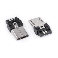 Micro USB вилка, 4 контакта, SMD-монтаж (KLS1-235-1 - KLS)