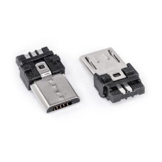 Micro USB тип B вилка, 5-контактів, SMD-монтаж KLS1-235-1 - KLS