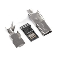 Mini USB,M-SP вилка на кабель (KLS1-232-5P-B - KLS)