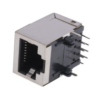 Розетка 8P8C экранированная (KLS12-107-8P8C-W-4-01 - KLS)