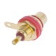Гнездо RCA красный на панель, изолированный, позолота (CC-222R)