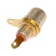 Гнездо RCA красный на панель, золоченый (CC-117)