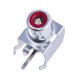 Гнездо RCA красный, угловой на плату (CC-132-R,1)