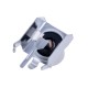 Гнездо RCA красный, угловой на плату (CC-132-R,1)