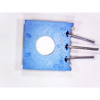 1 MOhm (потенциометр подстроечный выводной, регулировка сбоку; 10х10х4,5мм)