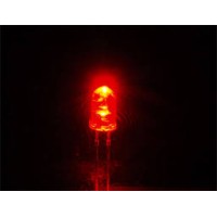 Світлодіод 4mm червоний 660nm, 80 ° (L-43HD Kingbright)