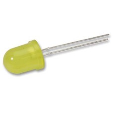 Світлодіод 10мм жовтий 588нм миготливий, 60 ° L-816BYD Kingbright