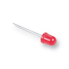 Світлодіод 8мм червоний 640нм миготливий, 60 ° L-796BSRD-B Kingbright