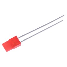Світлодіод прямокутний червоний 660нм, 110 ° L-1053HDT Kingbright