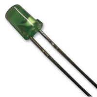 Светодиод 4mm зеленый 568nm, 100 ° (L-1413GDT Kingbright)