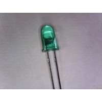 Світлодіод 5mm зелений 565nm, 24° (HLMP-3517 Kingbright)