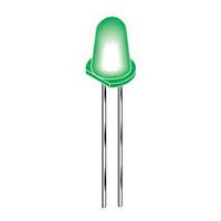 Светодиод 5mm зеленый 565nm, 12° (MV8411 Kingbright)
