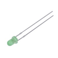 Світлодіод 3mm зелений 565nm (HLMP1520 Avago)