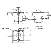 Светодиод 7,6x7,6x4mm желтый 591nm, 40 ° (LP377TYL1-40G Cotco)