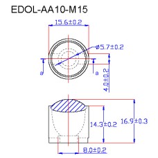 EDOL-AA10-M15 лінза