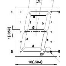 SC39-11SRWA індикатор семисегментний