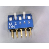 Перемикач SWD3-5 (тип PIANO) (DIP-SWITCH ON-OFF 2,54mm)