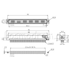 DIN41612R-96M-13BM Harting