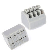 Клеммник безвинтовой KLS2-2.50V-5.00-4P-1A