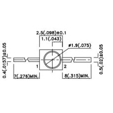 Світлодіод синій, KM2520PBC01 Kingbright