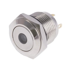 Кнопка антивандальна, з зеленим підсвічуванням KLS7-LPB-M16-01C-G0