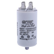 20uF 425VAC ±5% 40x70mm болт, з клемами 6.3 mm 4.16.10.25.64 Ducati конденсатор пусковий