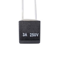 Термопредохранитель 125°C 250V,3А (KLS5-104-3A125), невосстанавливаемый