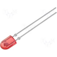 Світлодіод овальний 5,5x4mm червоний (L-7647HURT-D2) Paralight
