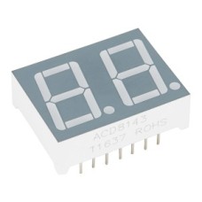 Подвійний 7-сегментний RGB індикатор 0.56" ACD8143 загальний анод