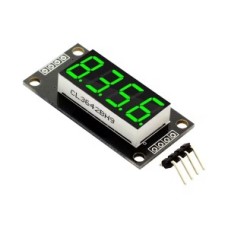 LED-індикатор 4-розрядний 0.36" на TM1637 зелений