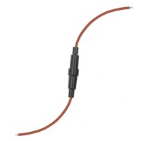 Корпус запобіжника (10A) 5x20 із проводами 18AWG 1шт