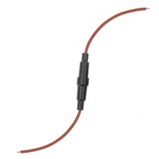 Корпус запобіжника 10A 5x20 із проводами 18AWG 1шт